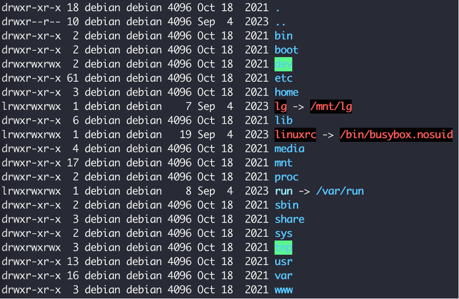 Extracted filesystem